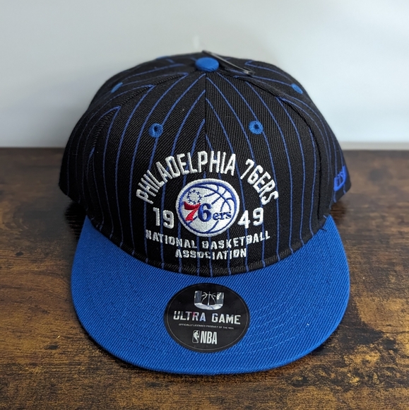 Pinstripe Official Philadelphia 76ers Snapback Hat, NBA - Picture 1 of 6